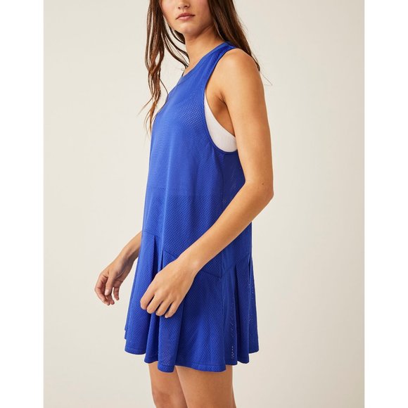 FP MOVEMENT Courtside Mesh Dress / Sapphire sz M - Picture 2 of 7